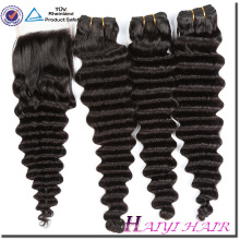 Sample Order Accept Deep Wave Double Hair Raw Virgin Hair For Black Women New Hair